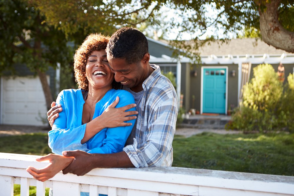 Couple, Face, Smile, Plant, Facial expression, Tree, Flash photography, Happy, Gesture, People in nature