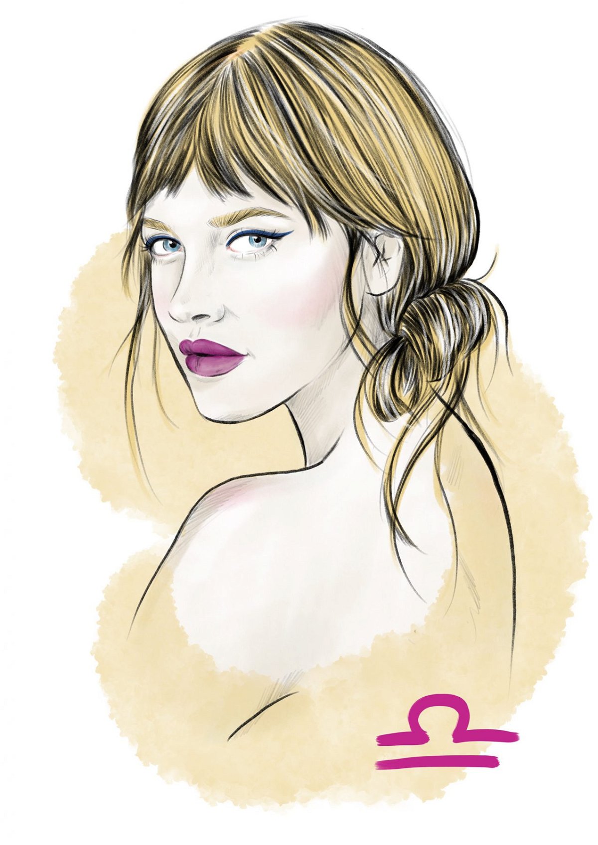 Illustration, Nose, Cheek, Skin, Lip, Shoulder, Eyebrow, Eyelash, Lipstick, Jaw, Neck