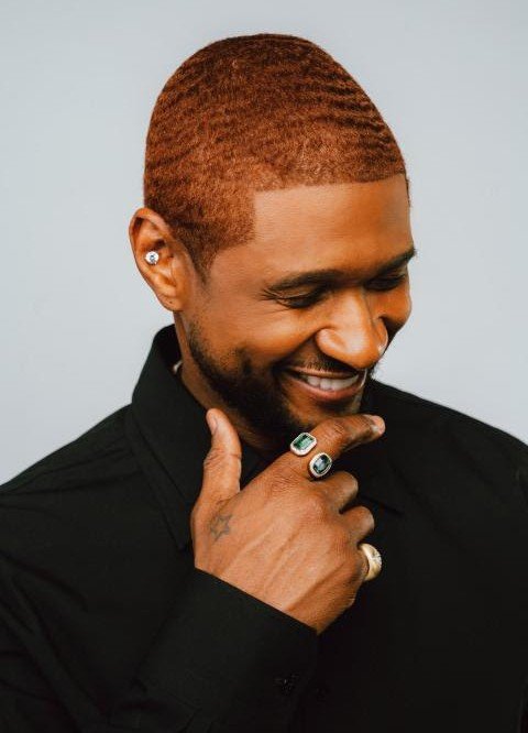 Usher 2023, Forehead, Nose, Cheek, Lip, Chin, Smile, Eyebrow, Mouth, Neck, Eyelash