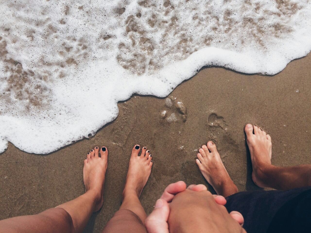 Toe, Water, Hand, Photograph, Leg, Beach, Light, People in nature, People on beach, Organ, Nature
